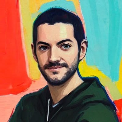 Surrealist profile illustration
